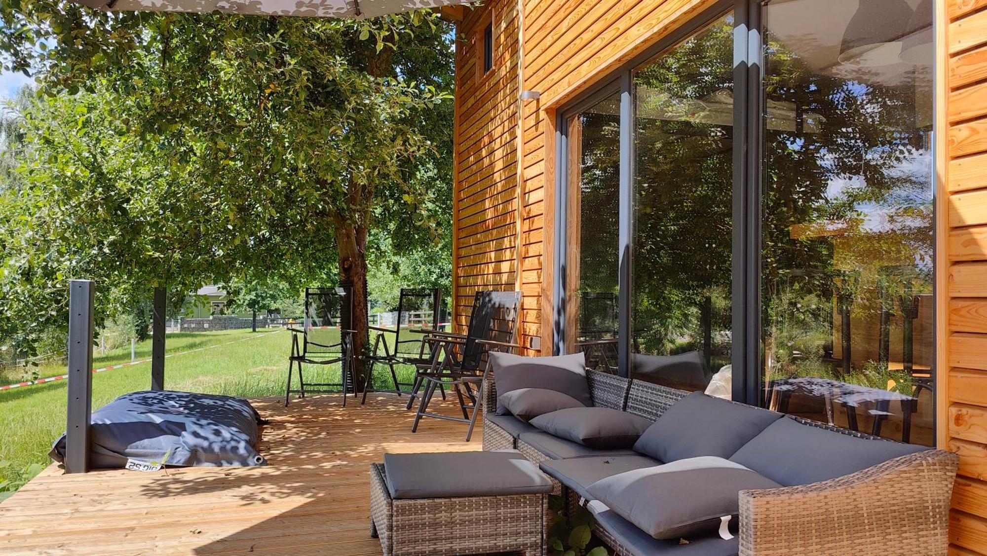 Villa Tinyhousebeidresden 3 Fuer 2 - 7 Personen, Naehe Saechsische Schweiz, Dresden, Mit Badeteich Großharthau Esterno foto